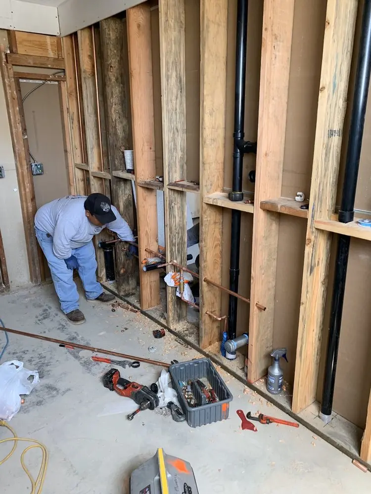 Commercial rough-in plumbing for Water Heater Replacement in Hillmeade